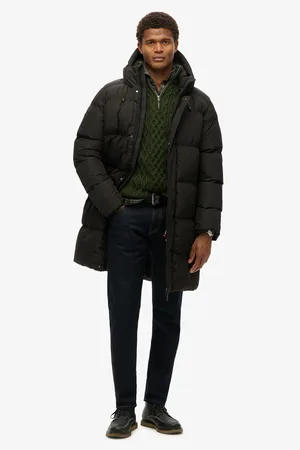 Superdry Steppjacke »HOODED SPORTS PUFFER MID JKT«, mit Kapuze