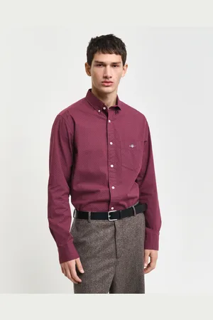 GANT Langarmhemd »REG MICRO PRINT SHIRT«, mit einem dezenten, durchgehenden Mikro-Print