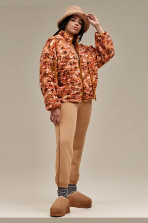 UGG Bouclèjacke »W MARLENE JACKET BOUCLE«, mit Zierreißverschlüssen