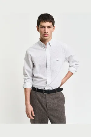GANT Langarmhemd »REG MICRO PRINT SHIRT«, mit einem dezenten, durchgehenden Mikro-Print