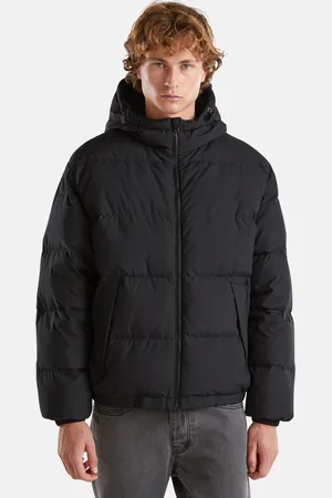 Benetton Steppjacke, mit Kapuze, mit verstellbarer Kapuze