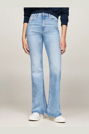 Tommy Hilfiger Schlagjeans » SYLVIA - High waist - Flared Denim Jeans«, mit Logostickereien und Nieten