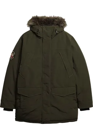Superdry Parka »EVEREST FAUX FUR PARKA JACKET«, mit Kapuze