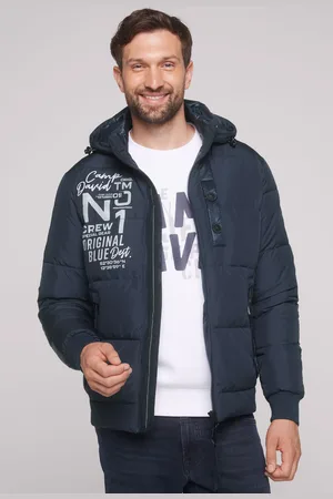 Camp David Steppjacke, mit Kapuze, mit abtrennbarer Kapuze