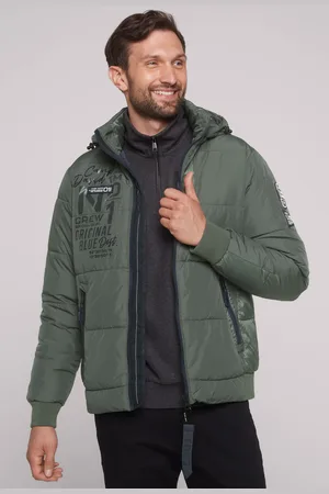 Camp David Steppjacke, mit Kapuze, mit abtrennbarer Kapuze