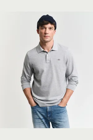 GANT Poloshirt »REG SHIELD LS PIQUE RUGGER«, mit Logotickerei auf der Brust