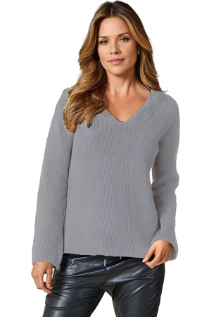 Zhrill Strickpullover »FREESA«, mit Logo Stickerei am Ärmel