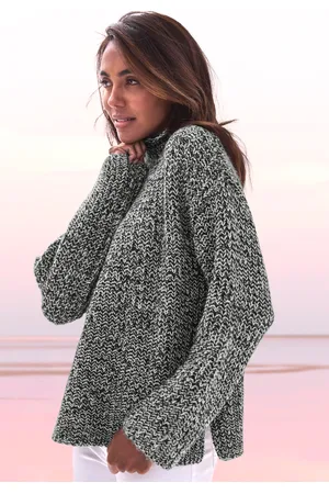 Buffalo Stehkragenpullover, in Melange-Optik