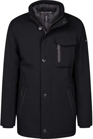 Bugatti Langjacke, mit Kapuze, mit einrollbarer Kapuze