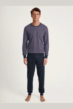 Calida Pyjama »Relax Imprint«, (2 tlg.), mit zeitlosem Design