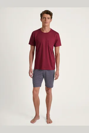 Calida Pyjama »Relax Imprint«, (2 tlg.), mit elastischem Hosenbund