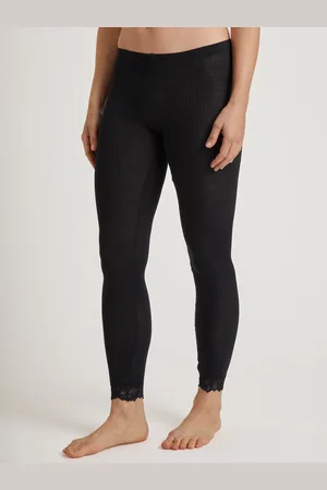 Calida Leggings »Silky Wool Joy«, mit Spitzensaum