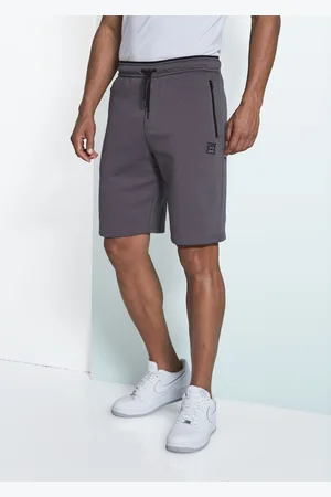 john devin Sweatshorts, seitliche Taschen mit schwarzem Reißverschluss