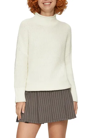 QS by s.Oliver Strickpullover, mit geripptem Rollkragen