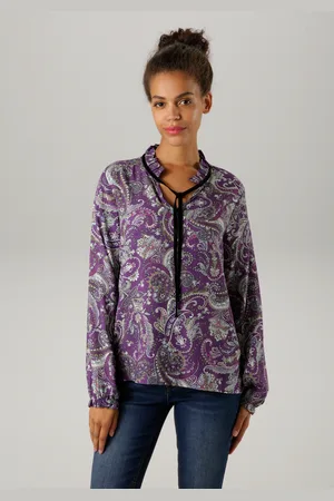 Aniston Schlupfbluse, mit großflächigem Paisley-Druck