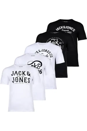 JACK & JONES T-Shirt »T-Shirt JJLEOGRA TEE CREW NECK 5PK 5er Pack«