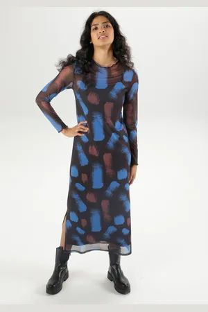Aniston Maxikleid, (mit Jersey-Unterkleid), mit farbharmonischem, grafischen Druck