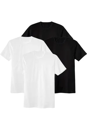 Calida T-Shirt »T-Shirt MEN T-Shirt 2PACK Natural Benefit 100% cotton 4er Pack«