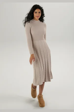 Aniston Strickkleid, mit Zopfstrickmuster