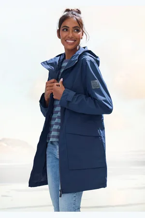 ELBSAND Regenjacke, mit Kapuze, mit großem Logoprint auf dem Rücken