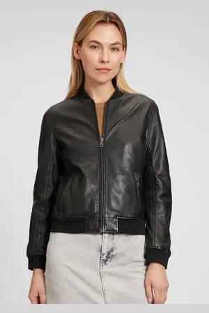 Mauritius Lederjacke »MWBjella«, mit Stehkragen, Reißverschluss, Strickbündchen