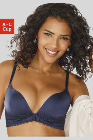 Lascana Push-up-BH, ohne Bügel, mit extra flachen Kanten und feiner Spitze, Dessous