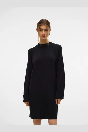 VERO MODA Strickkleid »VMGOLD MIX LS HIGHNECK ABK DRESS GA«
