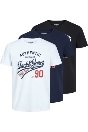 JACK & JONES T-Shirt »T-Shirt JJETHAN TEE CREW NECK 3PK 3er Pack«