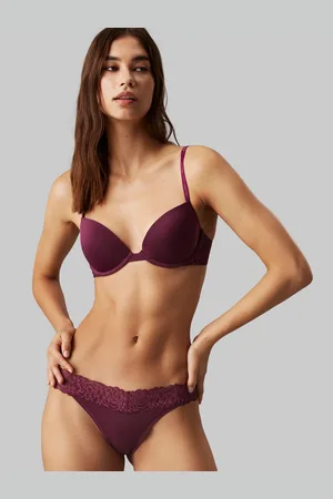 Calvin Klein Push-up-BH »PUSH UP PLUNGE«, mit Logo-Print auf den Trägern