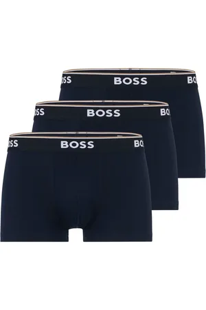 HUGO BOSS Boxer, (Packung, 3 St., 3er-Pack), mit Schriftzug auf dem Bund
