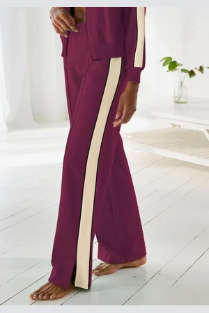 QS by s.Oliver Sweathose, Loumngehose mit Kontraststreifen und Pipings, Loungewear