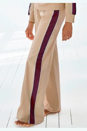 QS by s.Oliver Sweathose, Loumngehose mit Kontraststreifen und Pipings, Loungewear