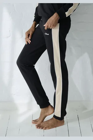 QS by s.Oliver Sweathose, mit Seitenstreifen und Pipings, Loungewear