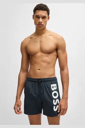 HUGO BOSS Badeshorts »Octopus«, Mit Logoschriftzug, elastischer Taillenbund mit Kordel