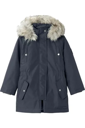 NAME IT Winterjacke »NKFMILLA PARKA JACKET LONG NOOS«, mit Kapuze