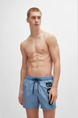 HUGO BOSS Badeshorts »Octopus«, mit kontrastfarbenem Logo-Schriftzug auf dem Bein
