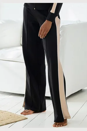 QS by s.Oliver Sweathose, Loumngehose mit Kontraststreifen und Pipings, Loungewear