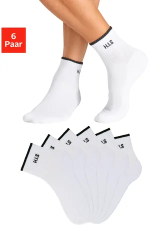 H.I.S Sportsocken, (Packung, 6 Paar), Kurzsocken mit Frottee & verstärkten Belastungszonen