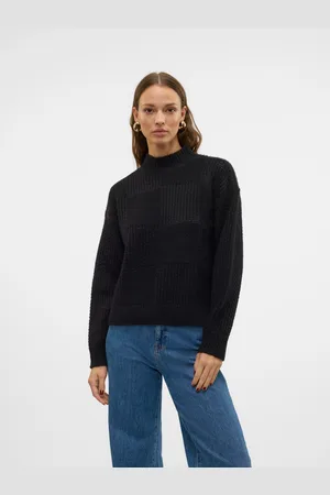 VERO MODA Strickpullover »VMMOON LS HIGHNECK PULLOVER GA BF«