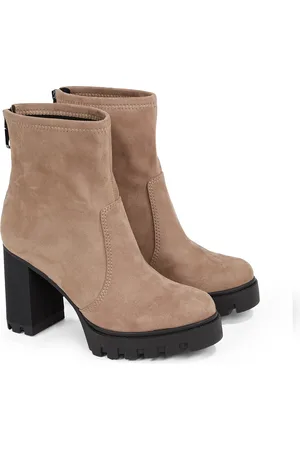 Calvin Klein High-Heel-Stiefelette »HEEL PLATFORM ZIP BOOT SS«, Blockabsatz, Plateau, Stiefelette, praktischer Fersenreißverschluss