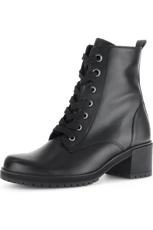 Gabor Schnürstiefelette, Blockabsatz, Schnürboots, Stiefelette mit Best Fitting-Ausstattung