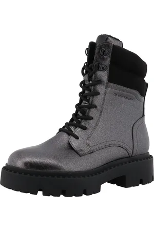 TOM TAILOR Winterboots, Blockabstz, Schnürboots, Winterstiefelette mit Reißverschluss