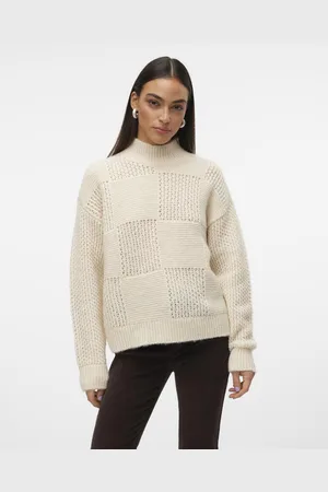 VERO MODA Strickpullover »VMMOON LS HIGHNECK PULLOVER GA BF«