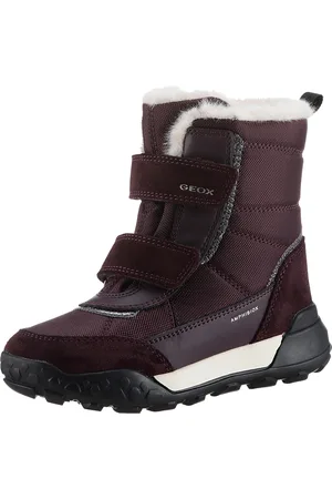 Geox Winterstiefel »J TREKKYUP GIRL B ABX«, Klettstiefel, Snowboots, Winterstiefel mit Warmfutter