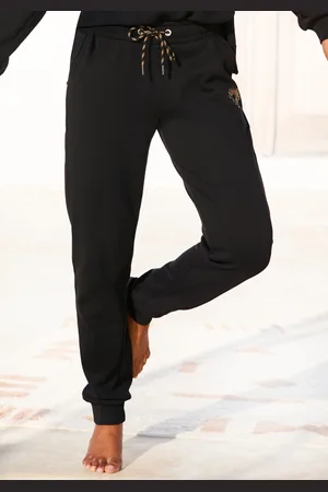Buffalo Sweathose, Loungehose mit seitlichen Taschen und kleinem Druck, Loungewear
