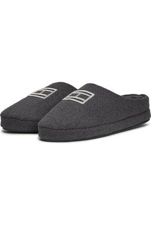Tommy Hilfiger Pantoffel »FLAG WARM FELT HOUSE SHOE«, Casualmode, Schlappen, Hausschuh, Schlupfschuh mit TH-Stickerei