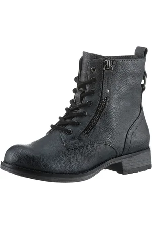 Mustang Winterboots, Schnürboots, Stiefelette, Blockabsatz, mit Reißverschluss
