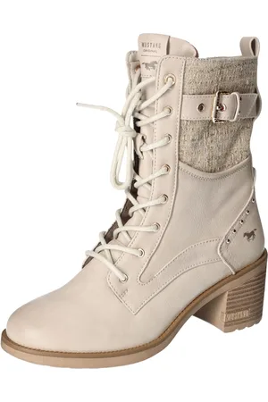 Mustang Winterstiefelette, Plateaustiefelette, Schnürboots mit praktischem Innenreißverschluss