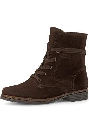 Gabor Schnürboots, Blockabsatz, Schnürstiefelette mit schaftumwickelenden Schnürsenkeln