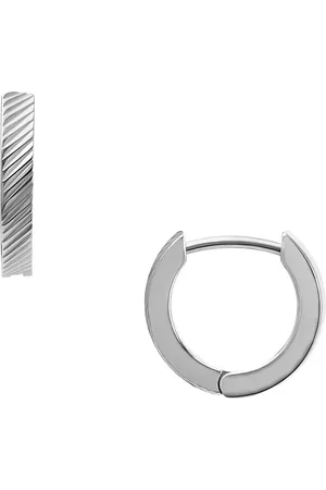 Fossil Paar Creolen »Schmuck Edelstahl Ohrringe Harlow Linear Texture JF04771710 JF04772040«